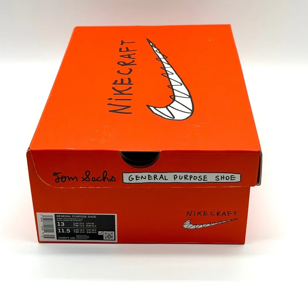 Nike Tom Sachs General Purpose Shoe Archive DA6672-100 Mens 11.5 Womens 13